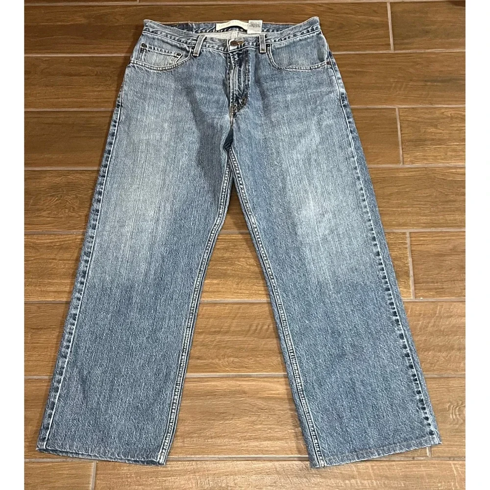 Vintage Levis 569 Loose Straight Mens Blue Denim Jeans 32x34 (32x30) Medium Wash
